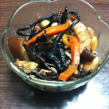 干し椎茸を入れてみました。
お弁当用にたくさん作ったので、冷凍保存します。
美味しかったです♪ごちそうさまでした。