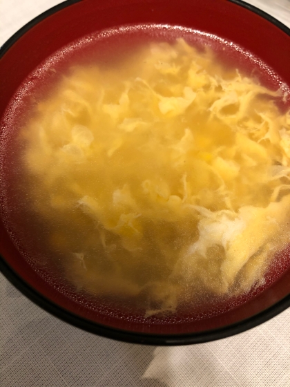 とうもろこしの中華スープ