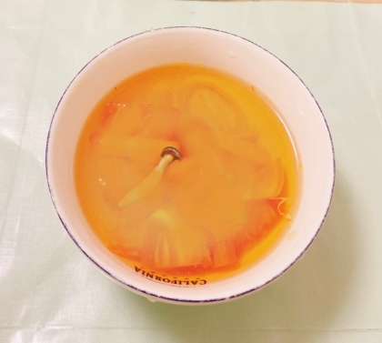 トマト 大根 しめじのお味噌汁