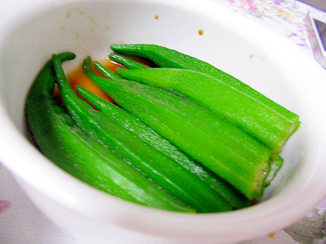 おくらのだしびたし　簡単和食　冷たくても美味しい