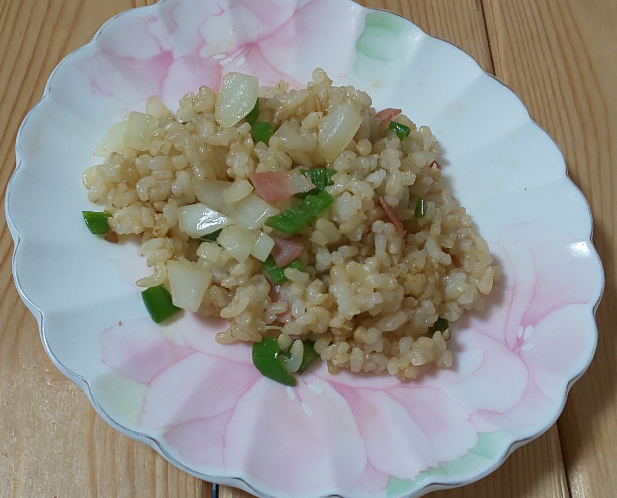 玄米ご飯のカレーピラフ(^^♪