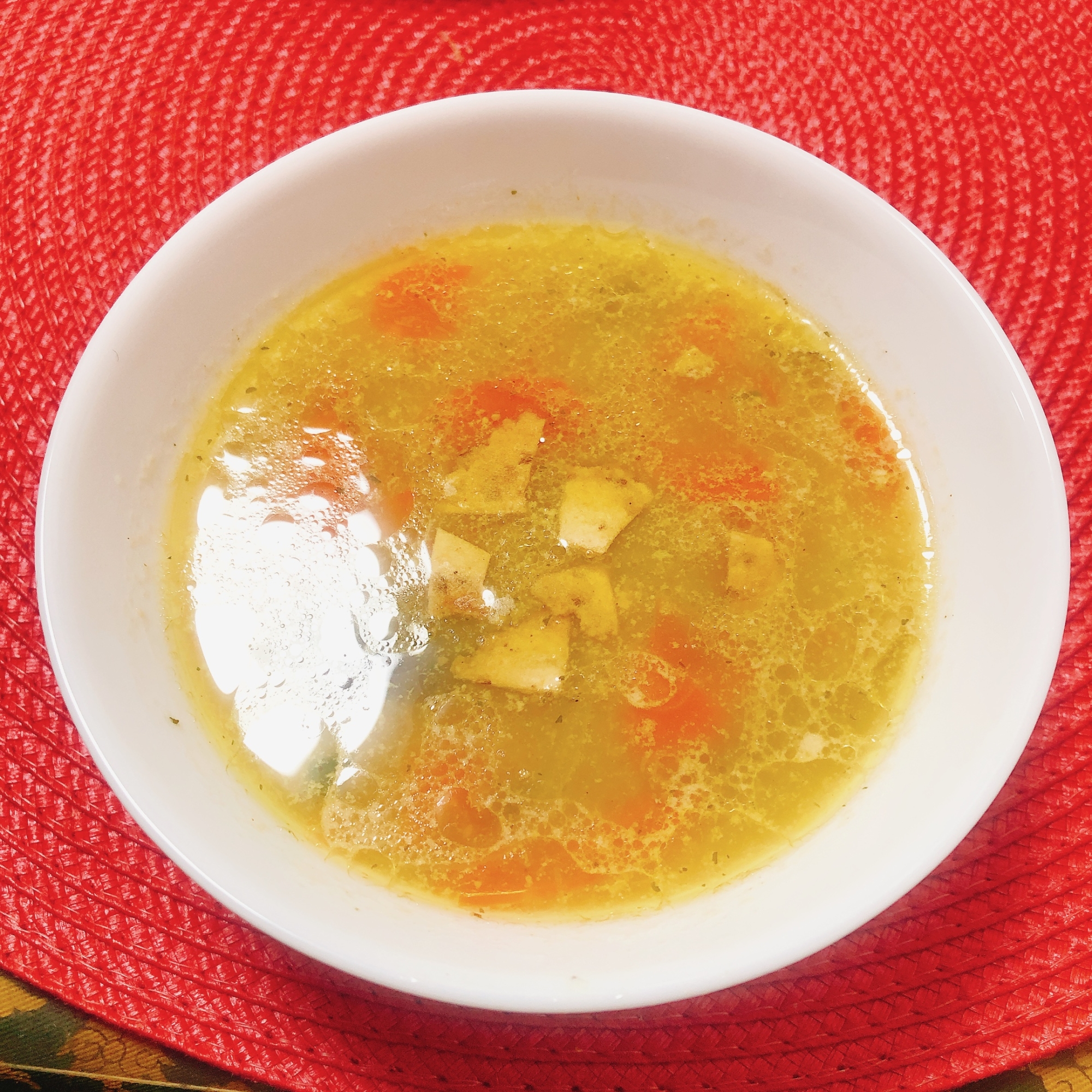 さつまいもチップ♪野菜スープ