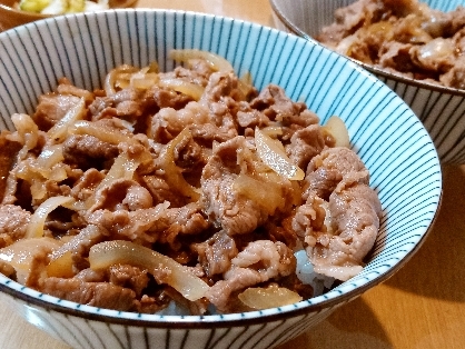 ★超簡単★醤油とみりんだけで美味しい牛丼！