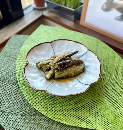 レンジで簡単‎♪ごまポン蒸し茄子✧˖°（作り置き）