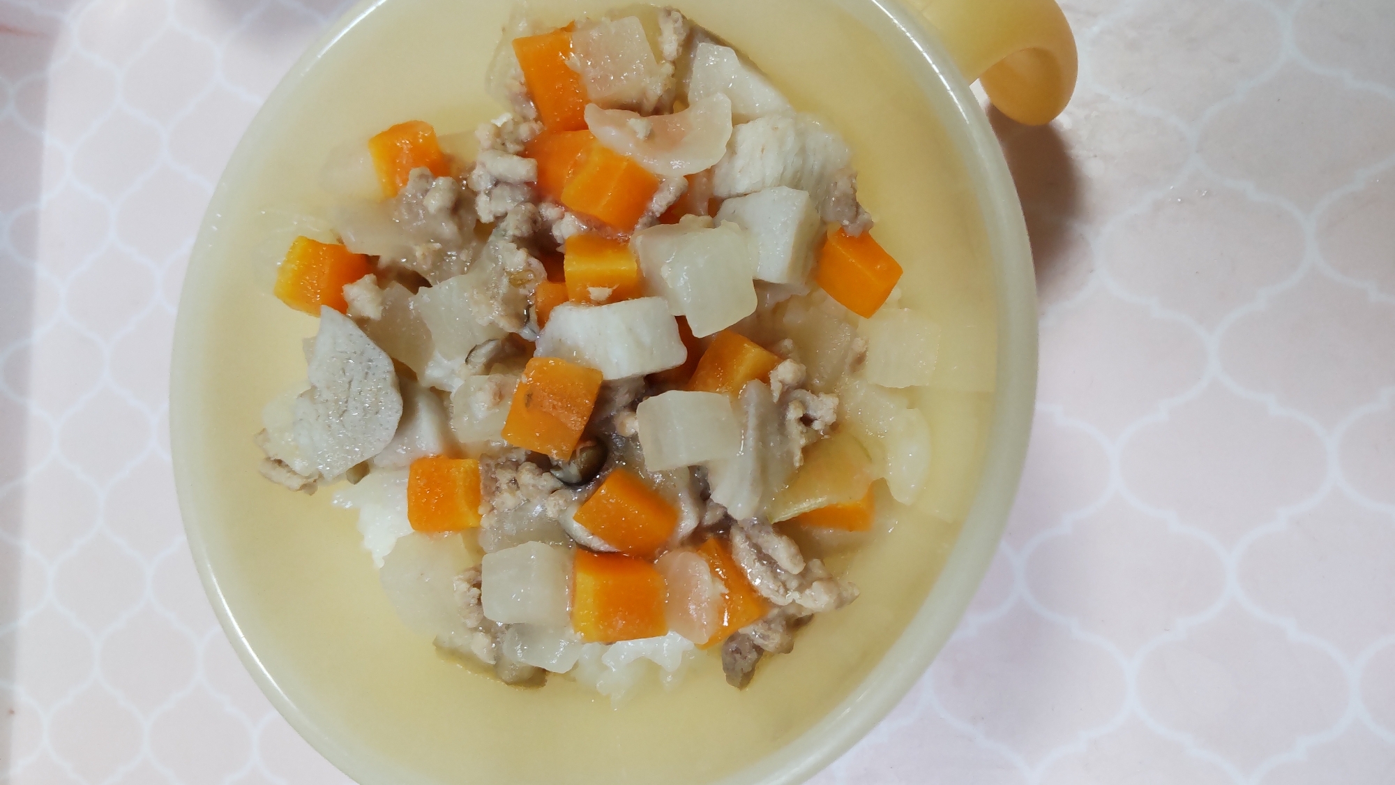 野菜と豚肉のうま煮丼　[離乳食]