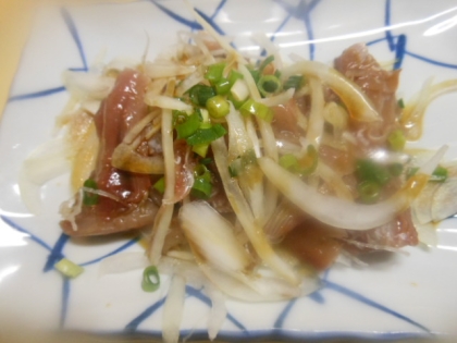 たんさん娘 さん
こんにちは～♪
新玉葱の甘さも加わり
かつおを美味しくいただきました♪
ご馳走さまでした(*^_^*)