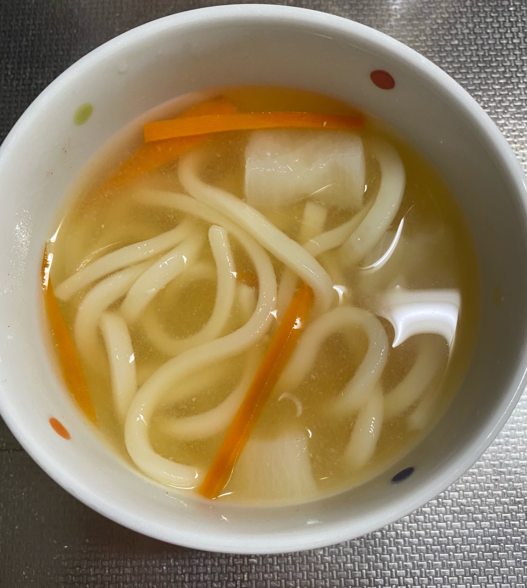 幼児食　味噌煮込みうどん