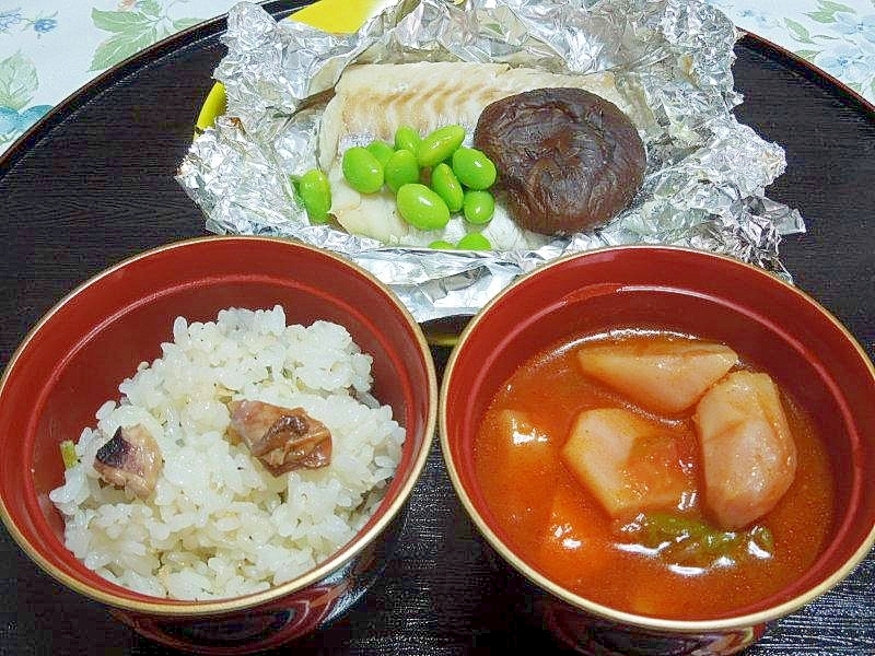 タラの白だし漬けホイル焼き