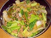 水なし簡単！豚挽き肉と白菜の炒め煮