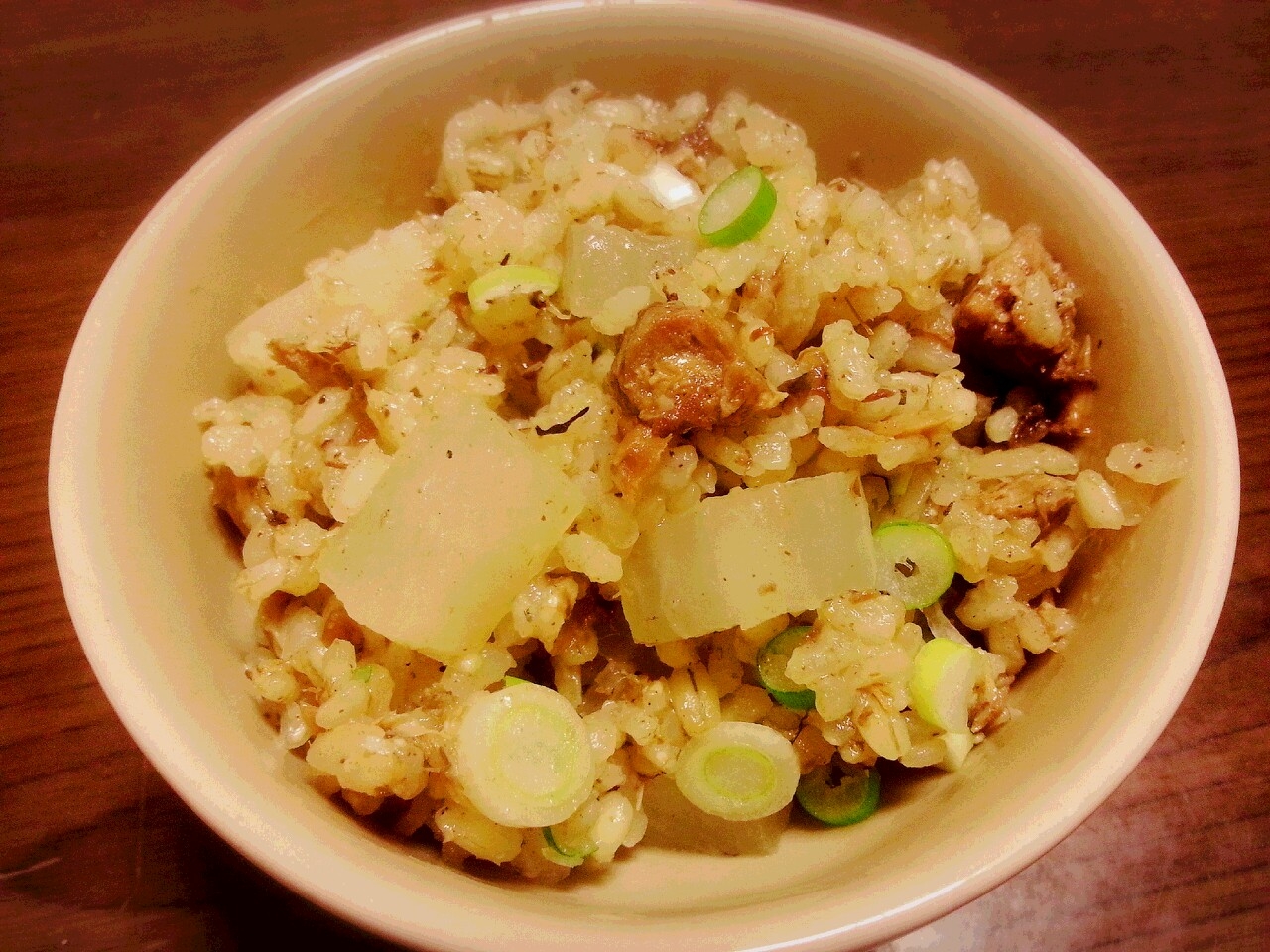 * サバ缶で簡単 * サバ大根炊き込みご飯♪