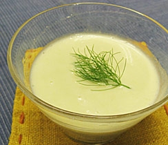 冷たい枝豆のすり流し汁