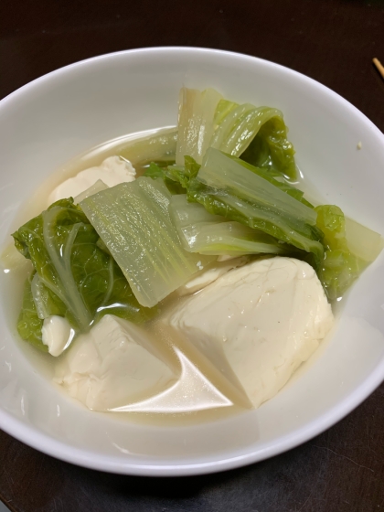 白菜たっぷり湯豆腐