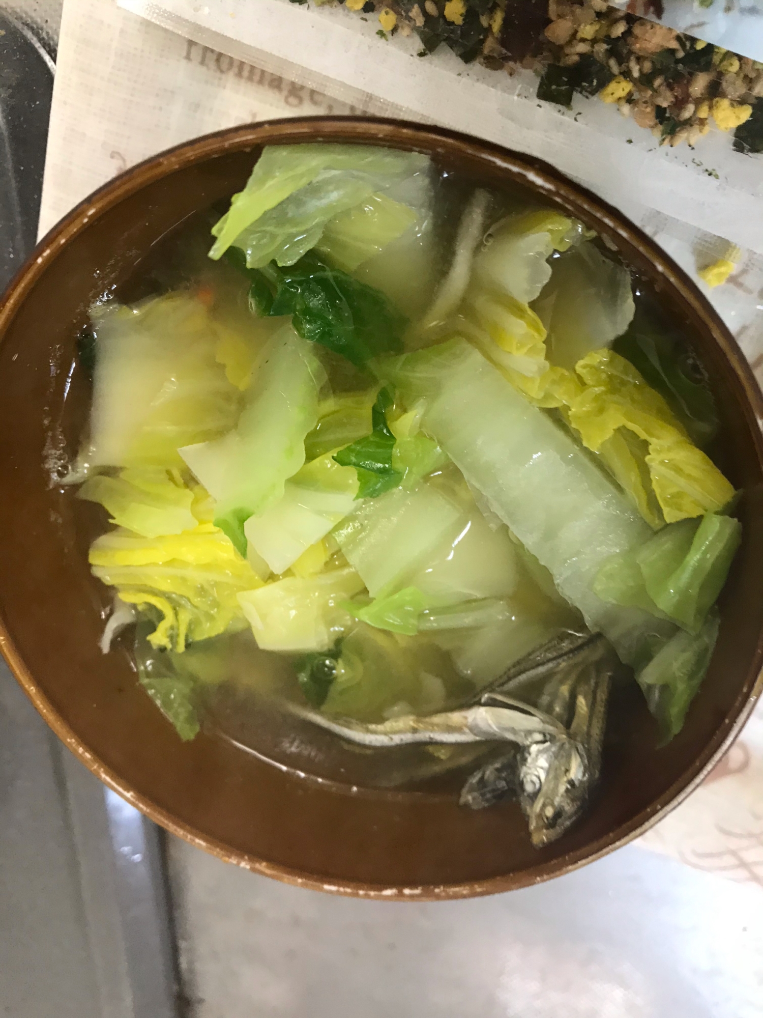 煮干し白菜味噌汁
