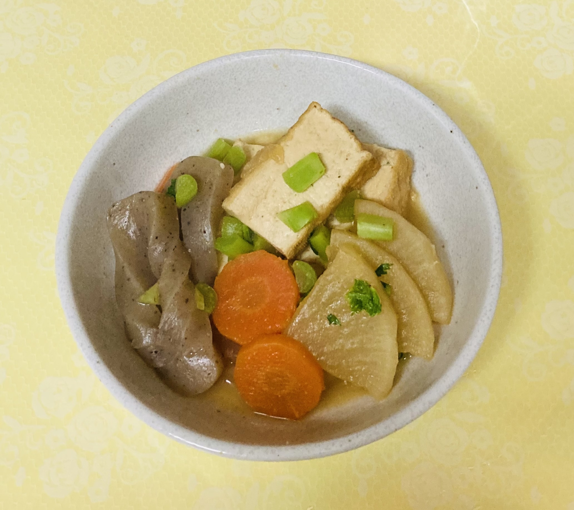 厚揚げと大根の味噌煮