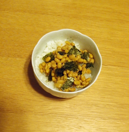 納豆巻き風♪納豆ご飯