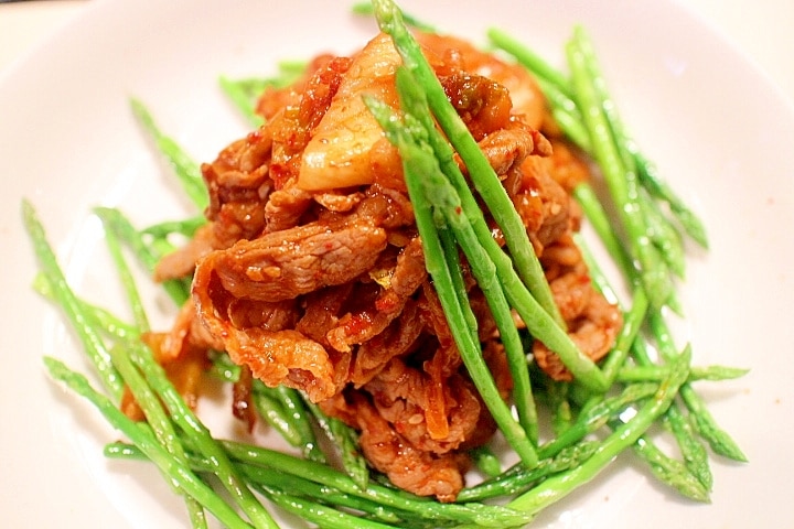 疲労回復おかず】豚キムチより美味しいラムキムチ レシピ・作り方 by