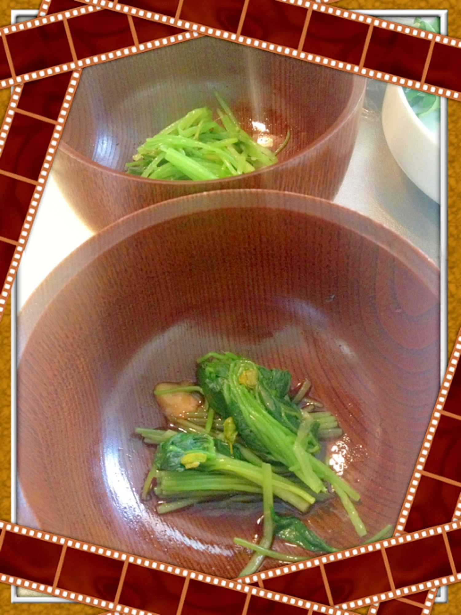 旬に和を食べ比べ☆三つ葉のからしあえ＆わさびあえ