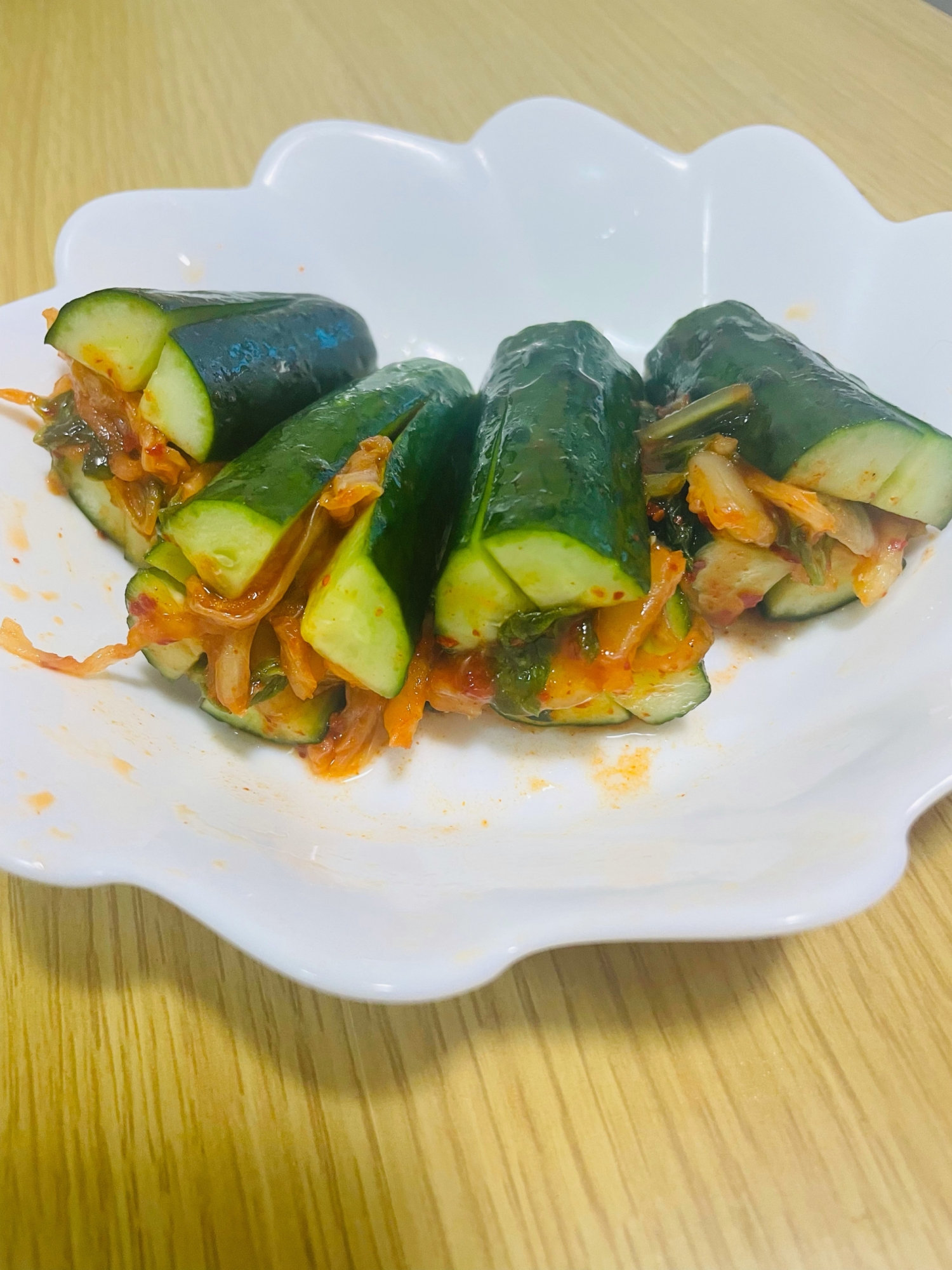 オイキムチ風きゅうりのキムチ挟みおつまみ レシピ 作り方 By スボラーマンの簡単メシ 楽天レシピ オイキムチ風きゅうりのキムチ挟みおつまみ レシピ 作り方 By スボラーマンの簡単メシ 楽天レシピ