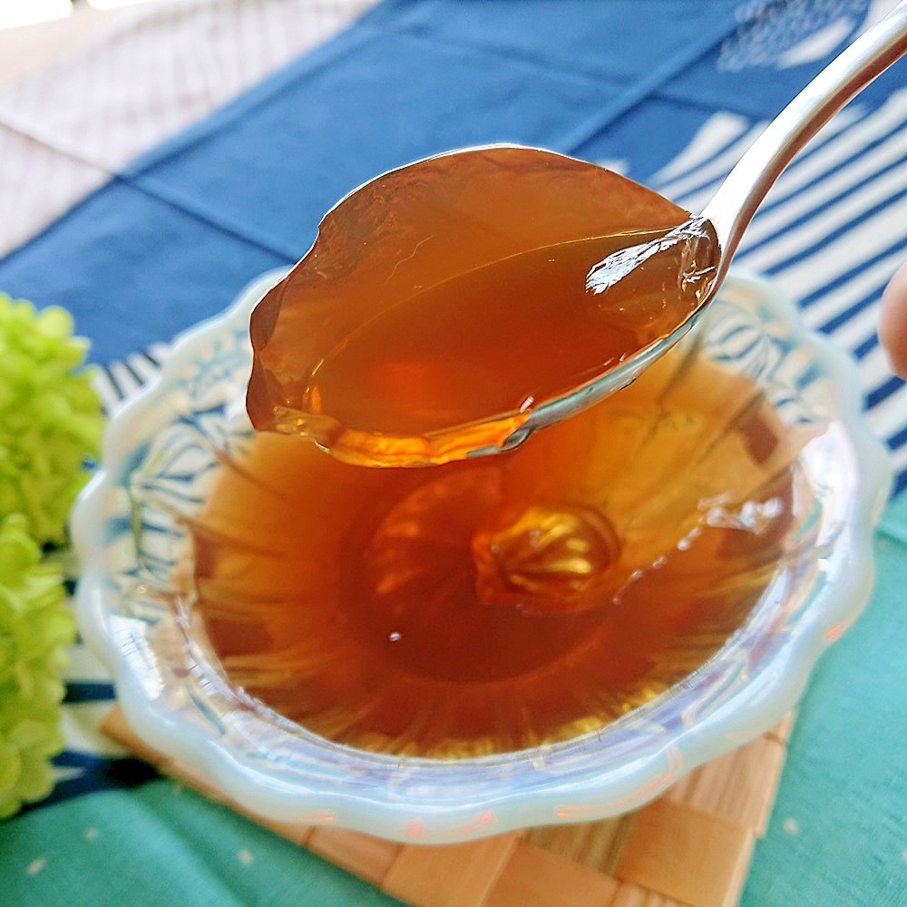 寒天屋さんのふるふる麦茶寒天