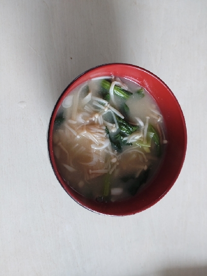 ➿小松菜と豆腐のお味噌汁➿