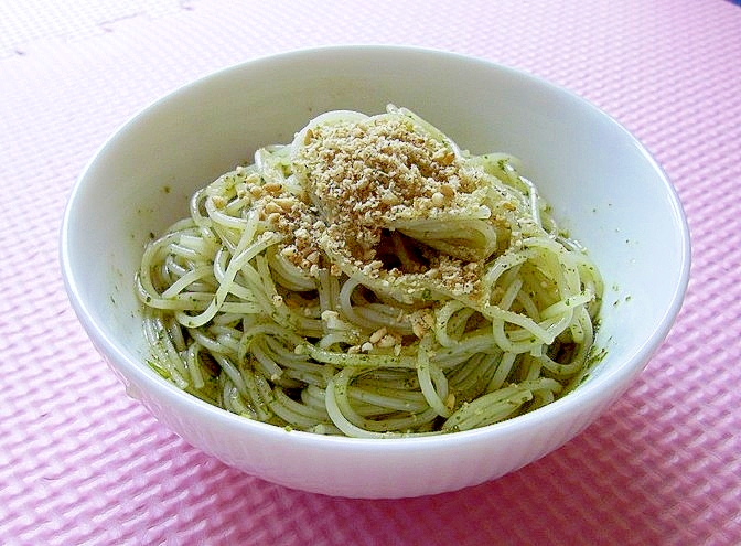 ジェノベーゼ風☆冷製☆青しそオイルそうめん