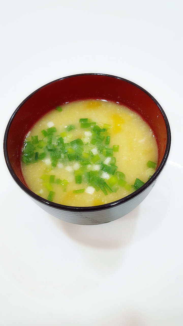 ゆず風味！！さつま芋とじゃが芋の味噌汁☆