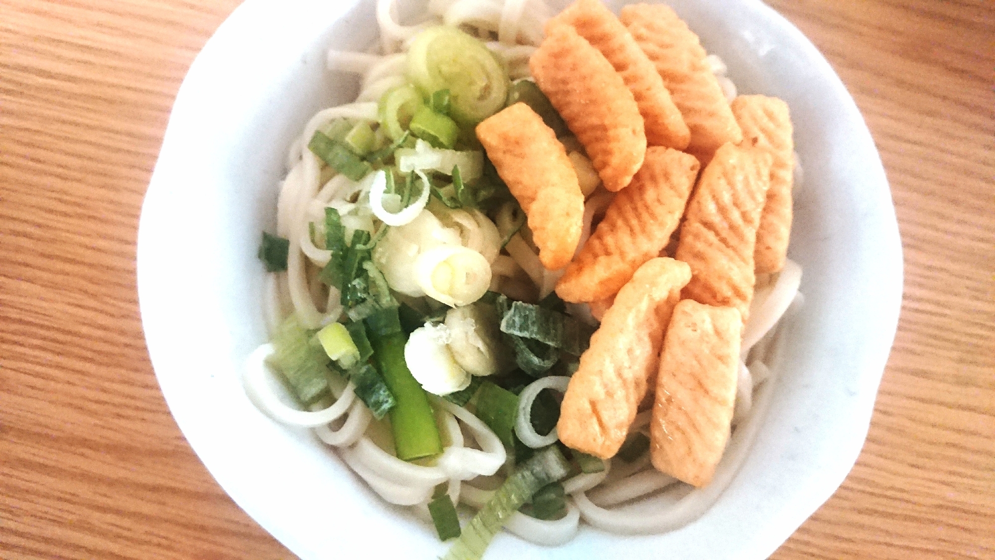 かっぱえびせん冷うどん