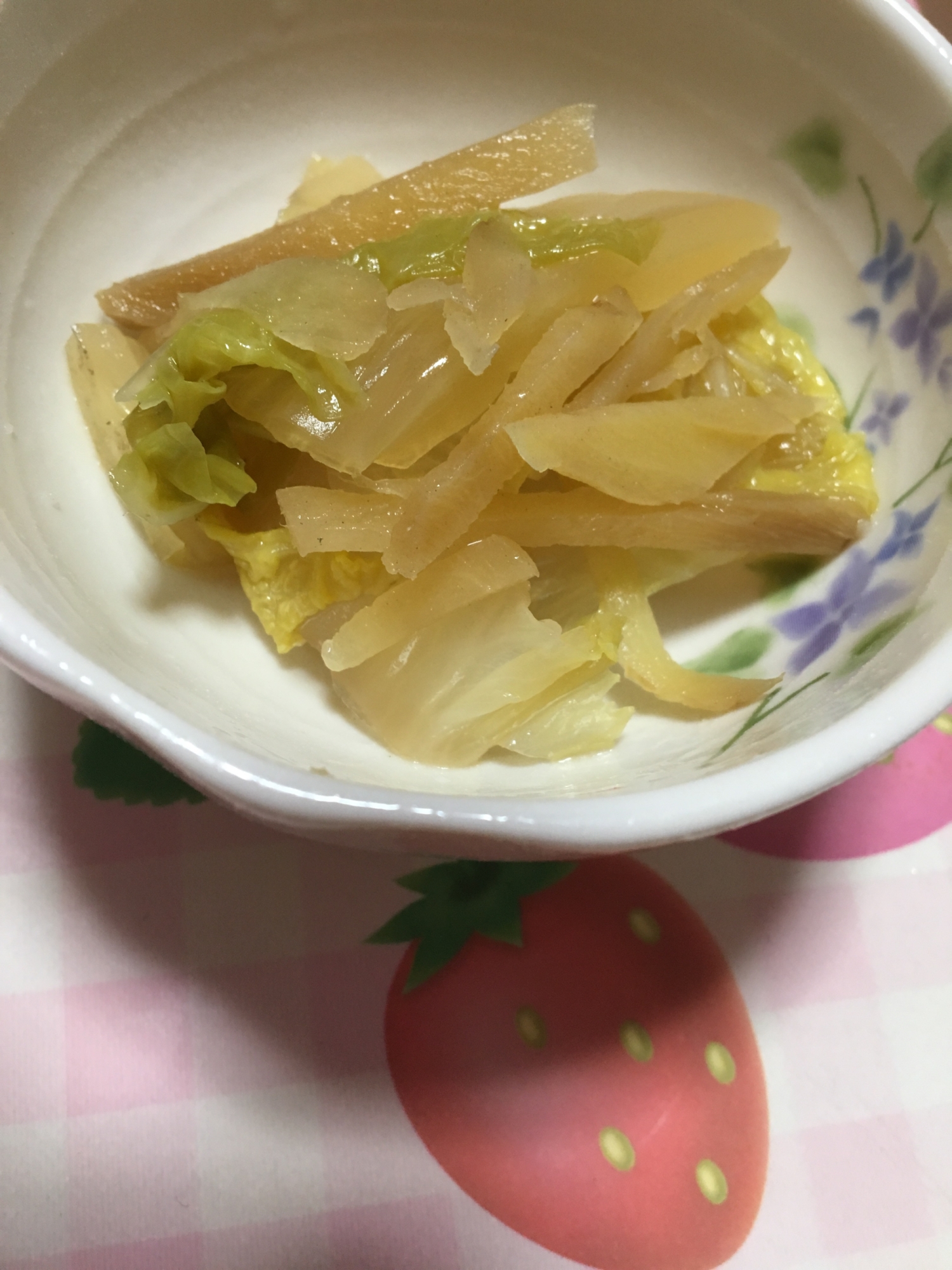 白菜と新生姜の煮物(*^^*)☆