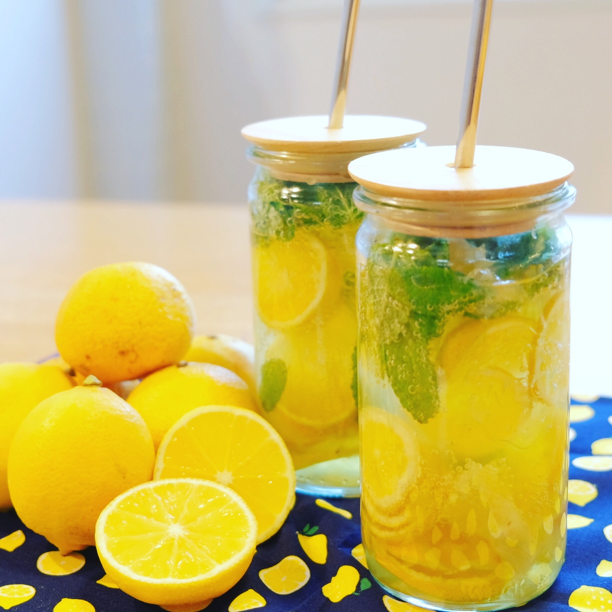 黄金柑のまるごとシロップで作ったドリンク2個