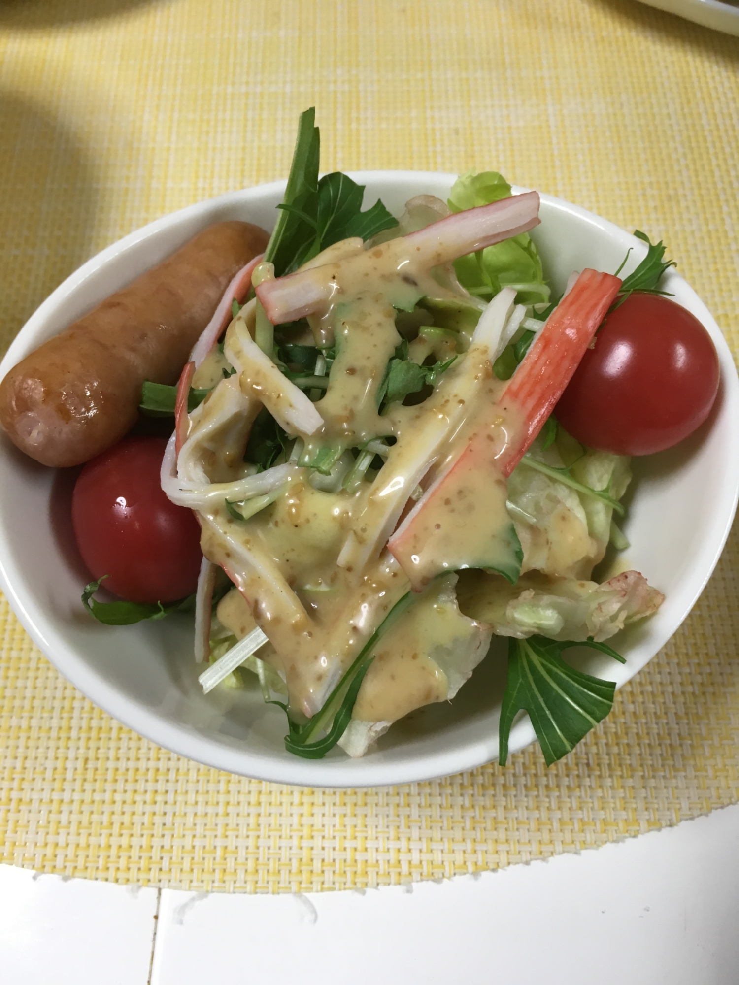 野菜とウィンナーのサラダ