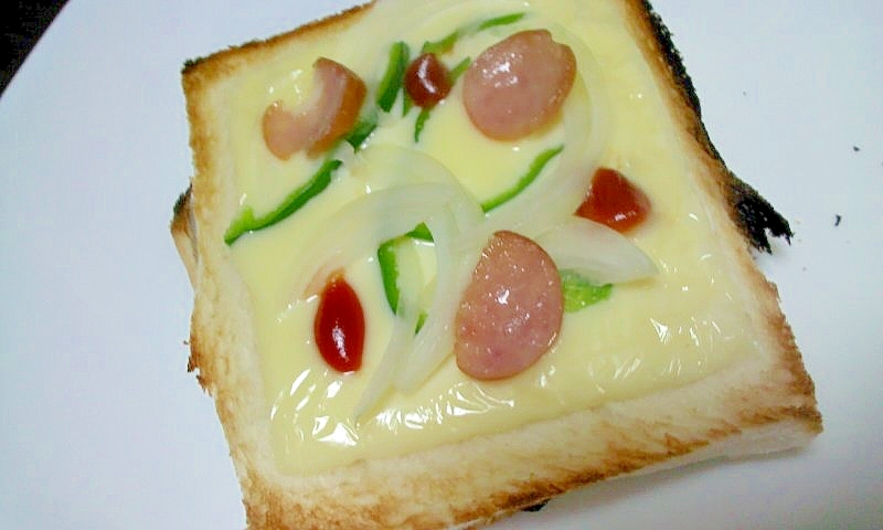 朝食に簡単ピザトースト