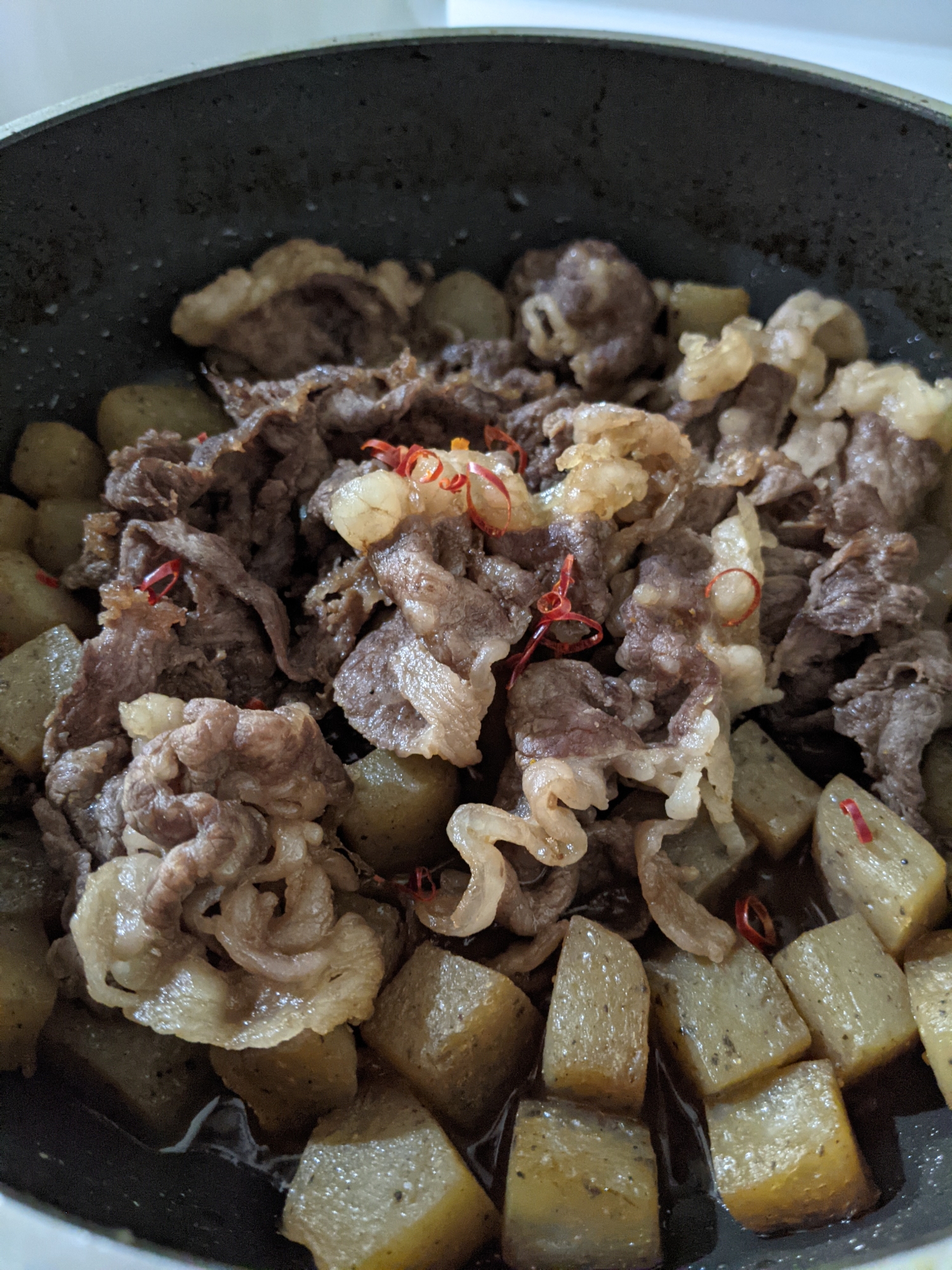 簡単♪牛肉とこんにゃくのあっさり煮