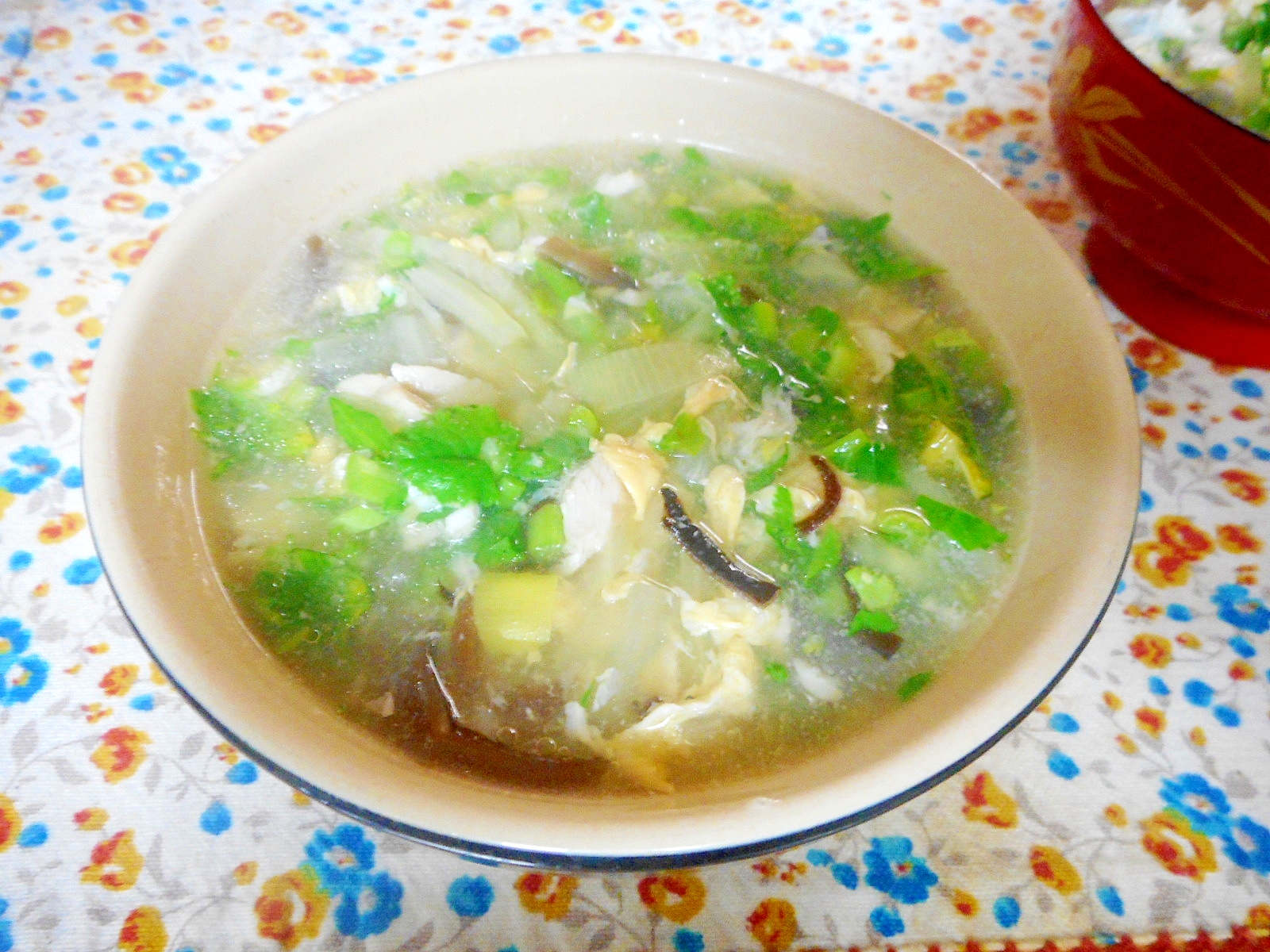 大根とキクラゲの中華風スープ