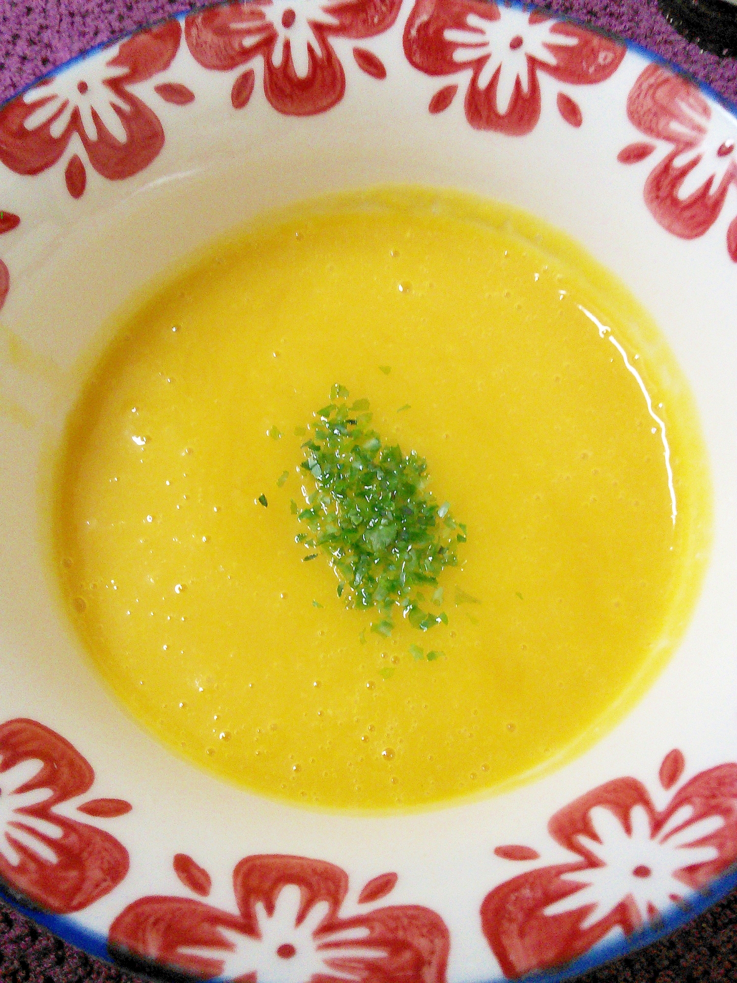 カボチャの豆乳スープ