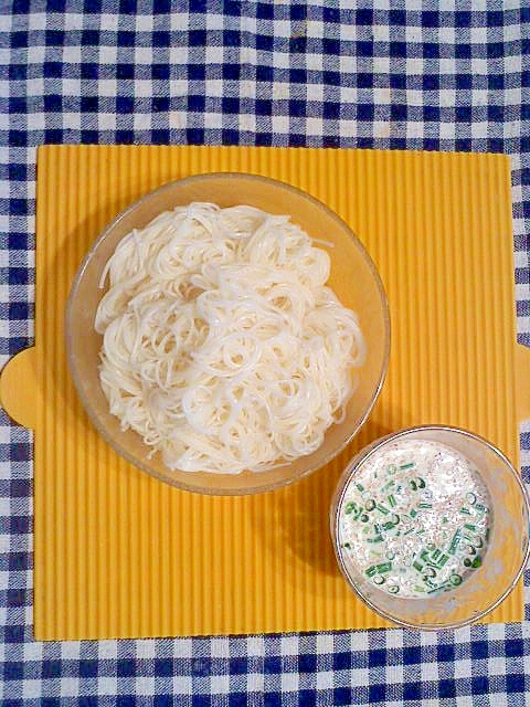 マヨネーズだれの素麺 レシピ 作り方 By テツオ63 楽天レシピ