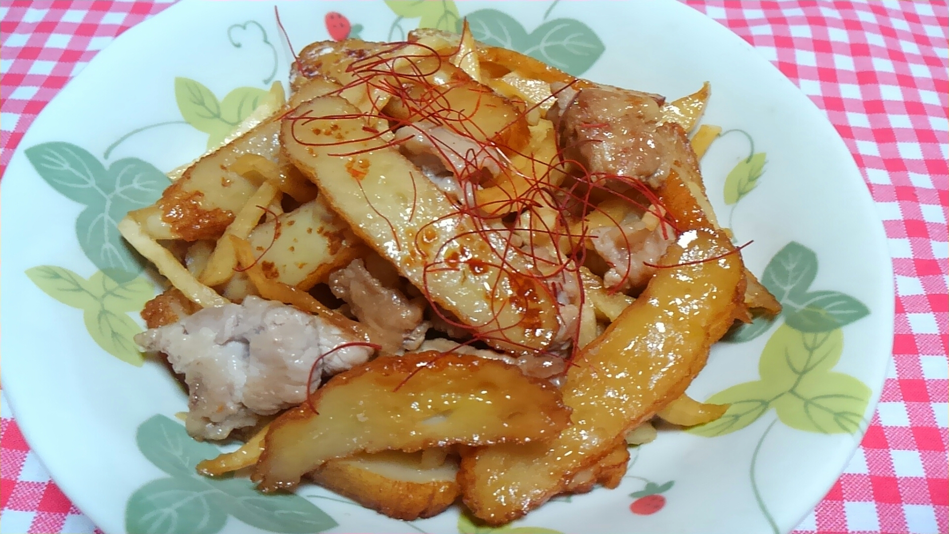 大根と豚肉とさつま揚げの甘辛炒め レシピ 作り方 By ミニー7015 楽天レシピ