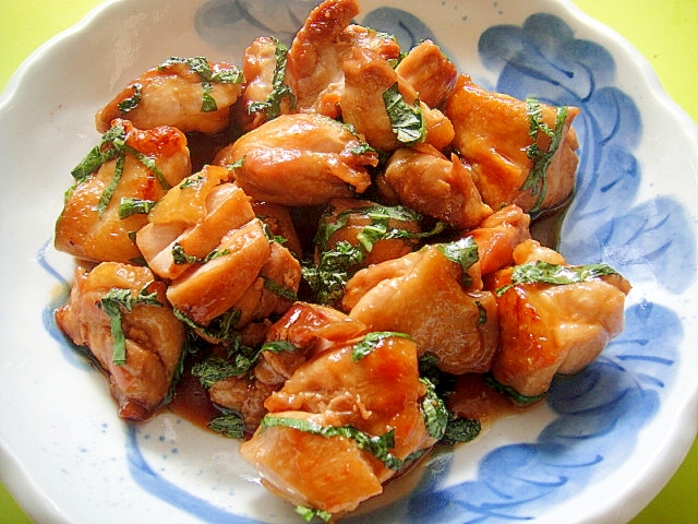 鶏もも肉と大葉の甘辛照り焼き レシピ 作り方 By Mint74 楽天レシピ