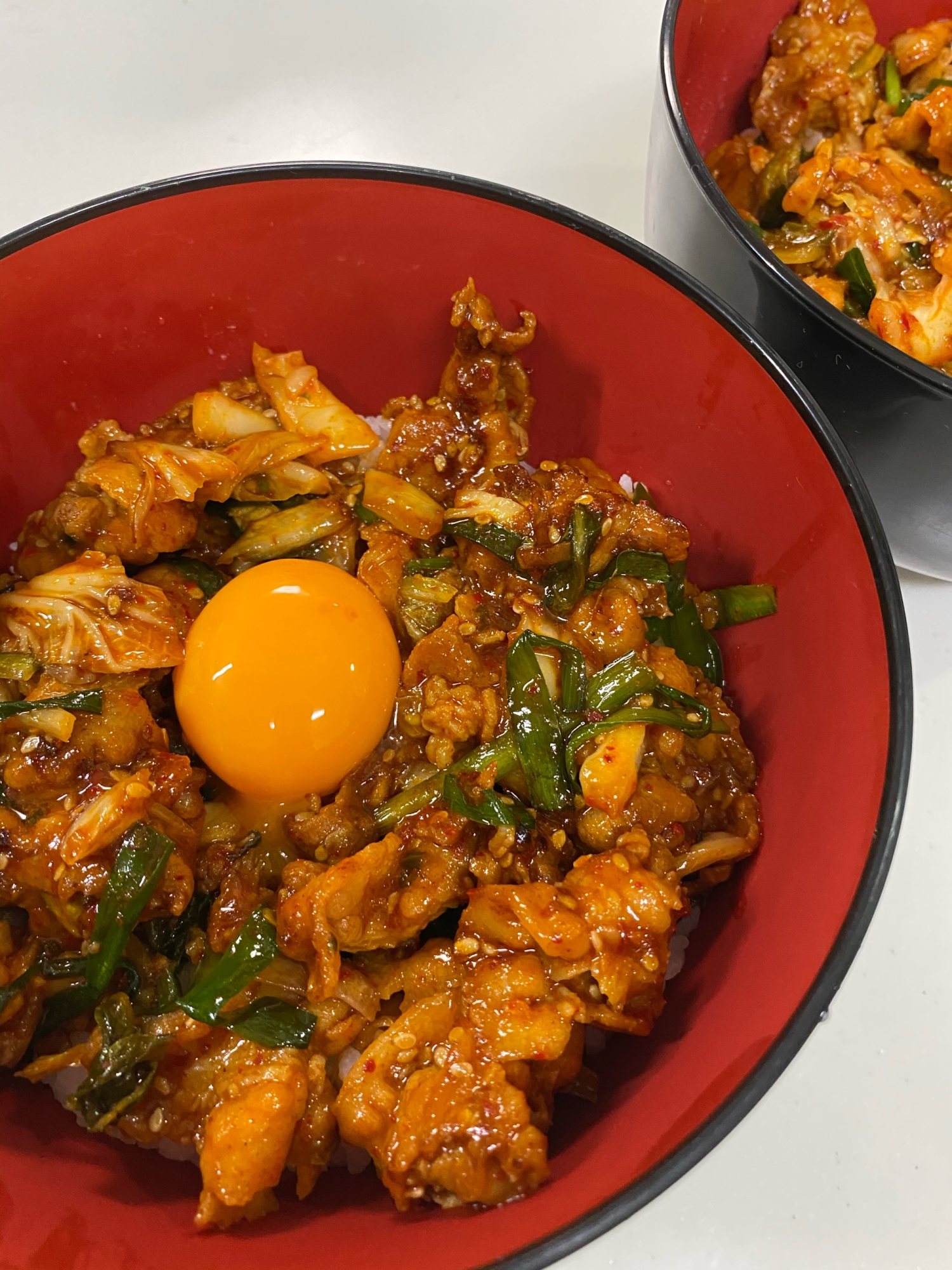 ビビンバ風！豚キムチ丼