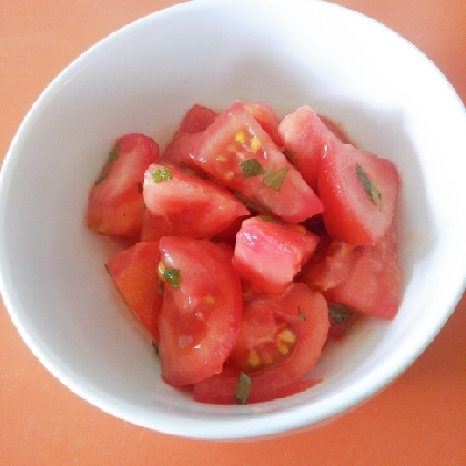 トマトの大葉ゆずぽんサラダ