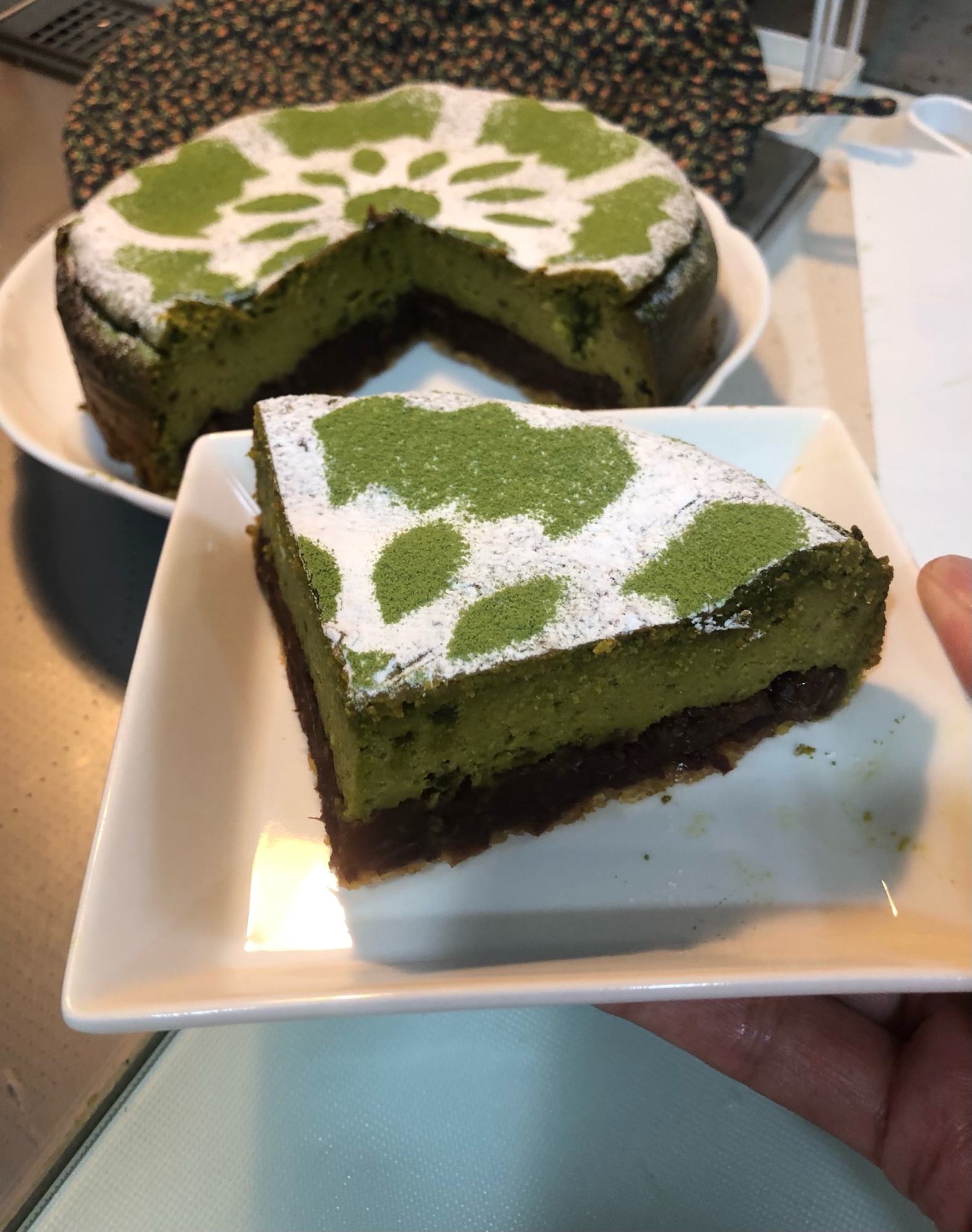 抹茶チーズケーキ