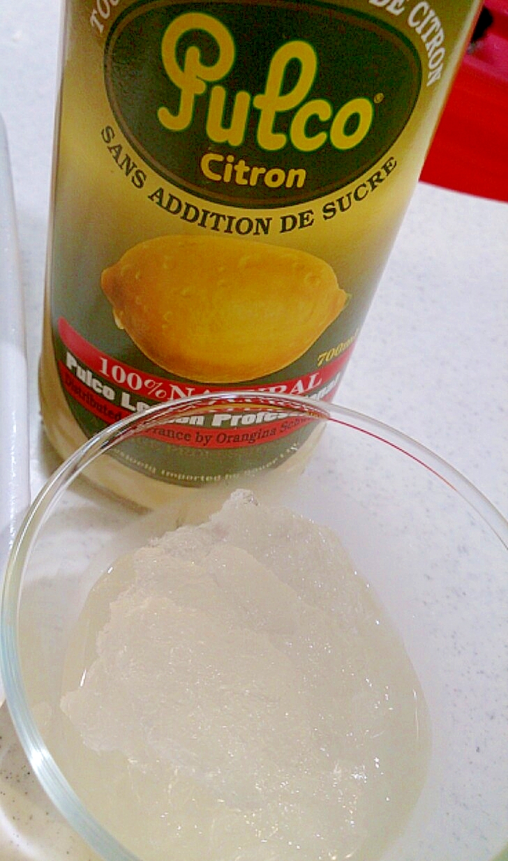 【糖質制限】超簡単レモンソルベ（かき氷）