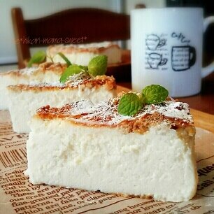 混ぜて焼くだけ ミルキーなチョコ入りチーズケーキ レシピ 作り方 By ひかりママ 楽天レシピ