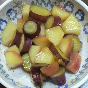 りんごとサツマイモのアメ煮