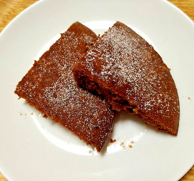 バナナ＆チョコ＆伊予柑ピールのホットケーキ
