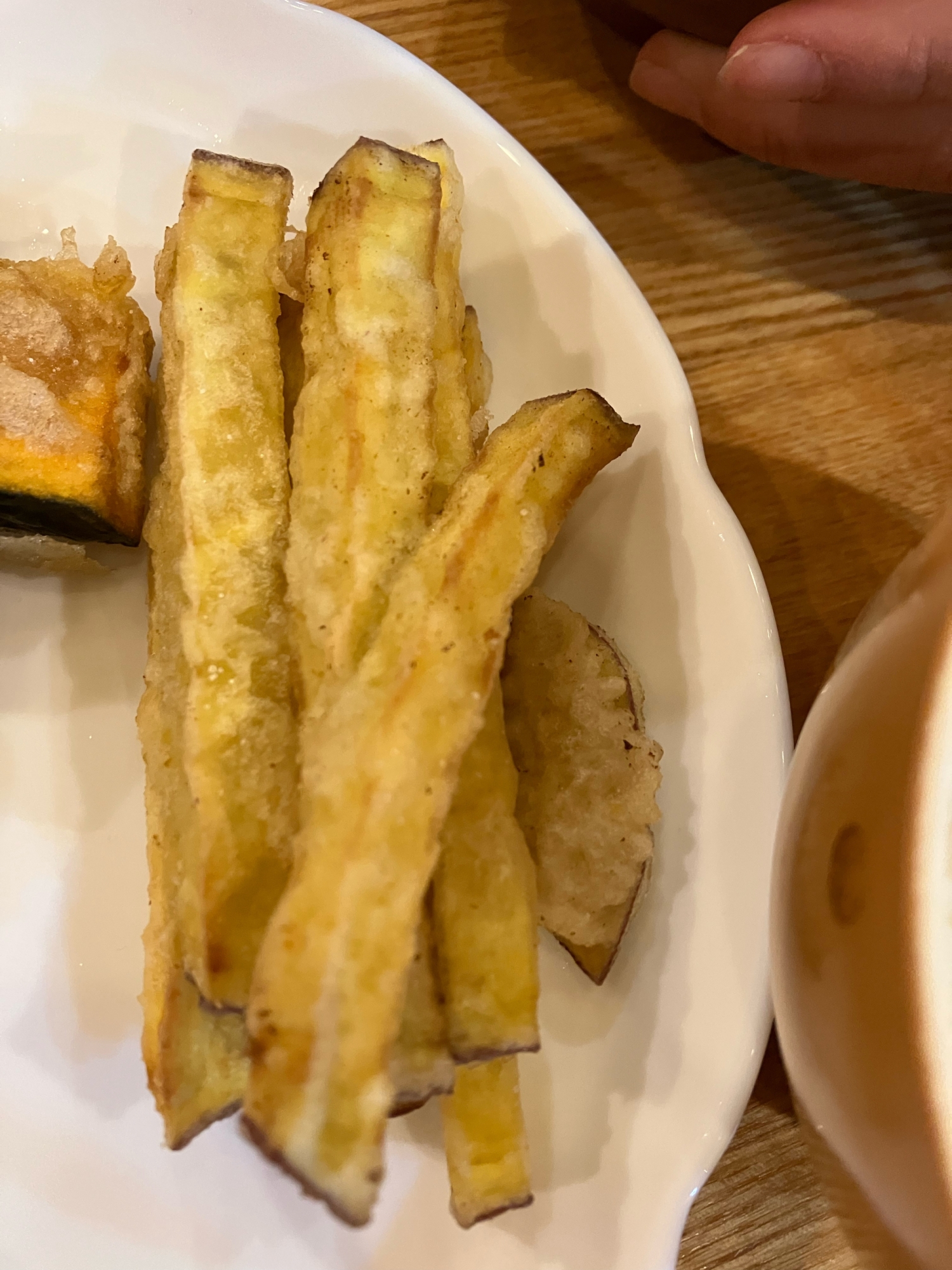 さつまいもの米粉天