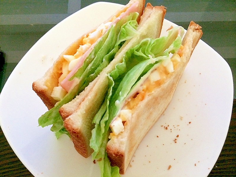 レタスたっぷり 卵 ハムのホットサンド レシピ 作り方 By Cocoa Nana 楽天レシピ レタスたっぷり 卵 ハムのホットサンド レシピ 作り方 By Cocoa Nana 楽天レシピ