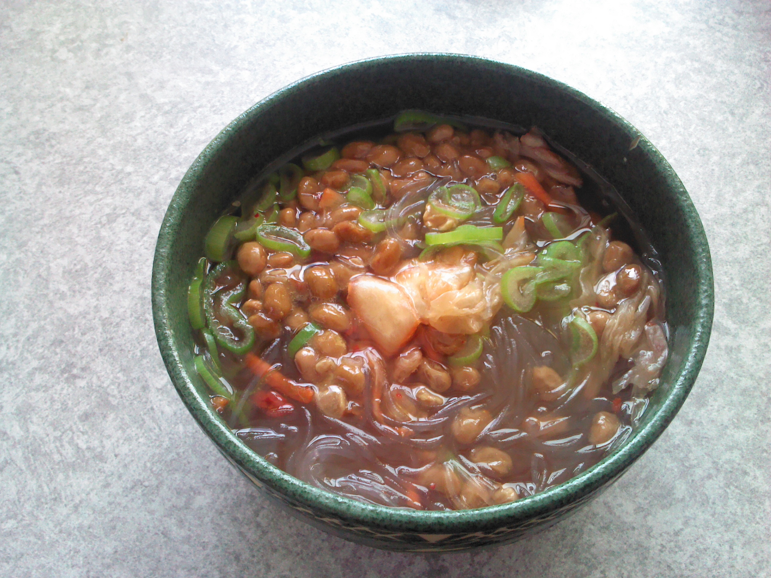 お腹がすいたら　ズボラ春雨スープ