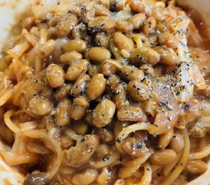 子供大好き★簡単納豆パスタ