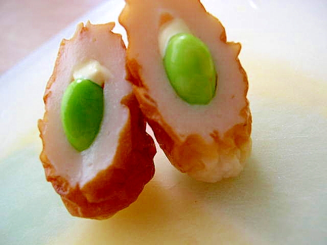 お弁当に ちくわ クリームチーズと枝豆で レシピ 作り方 By Sparkle 楽天レシピ