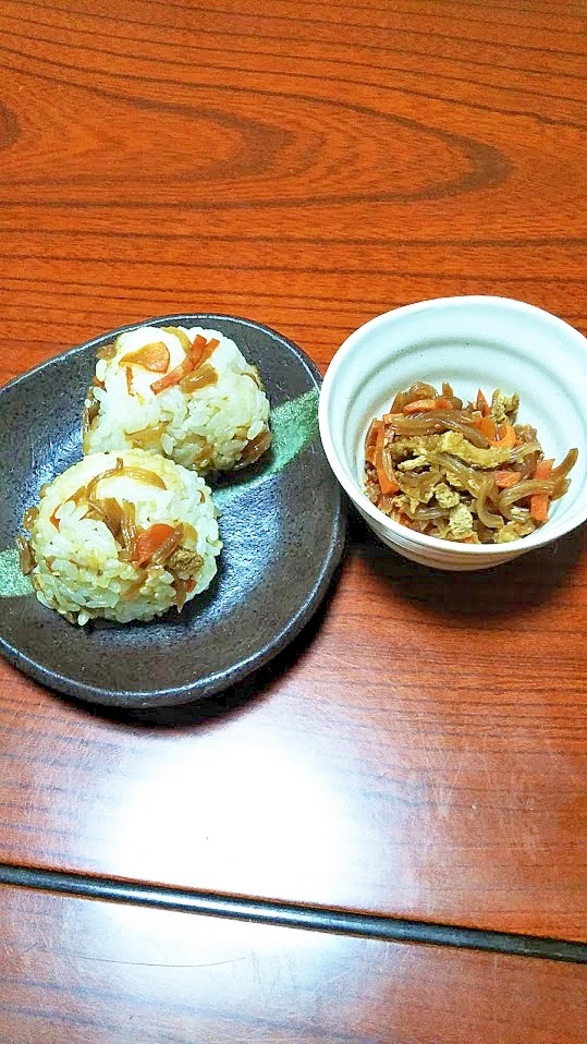 作り置き・しらたきと人参の炒め煮